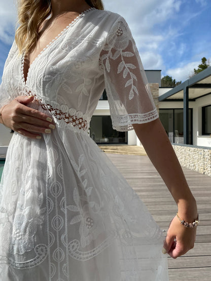Robe Élégante à Dentelle