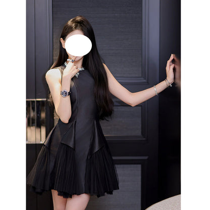 Robe Éclat Perlé à Manches Bouffantes